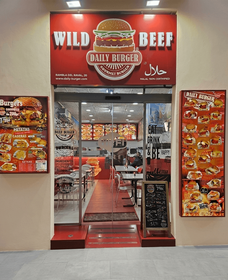 Wild Beef - Daily Burger storefront in El Raval